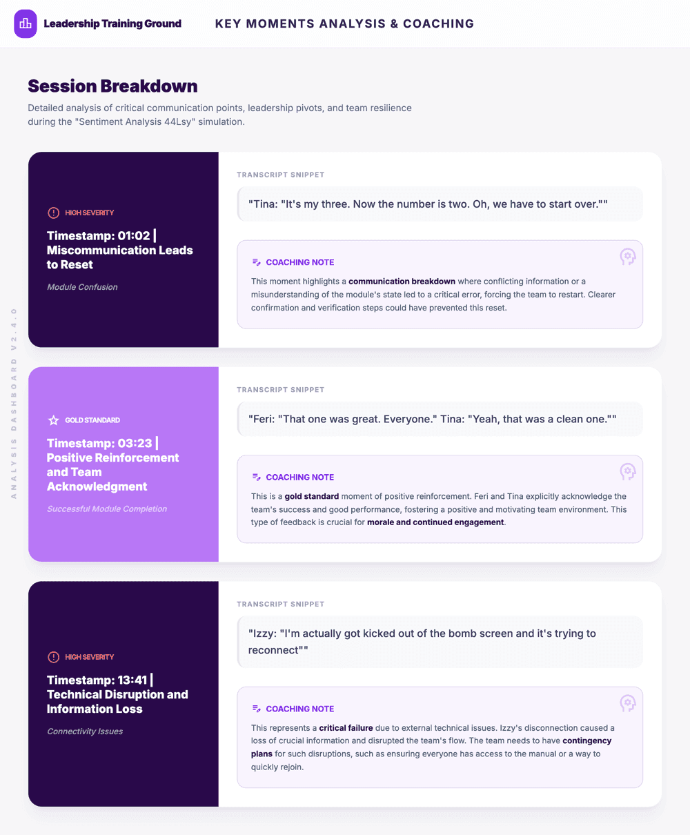 Key Moments Analysis — sample report