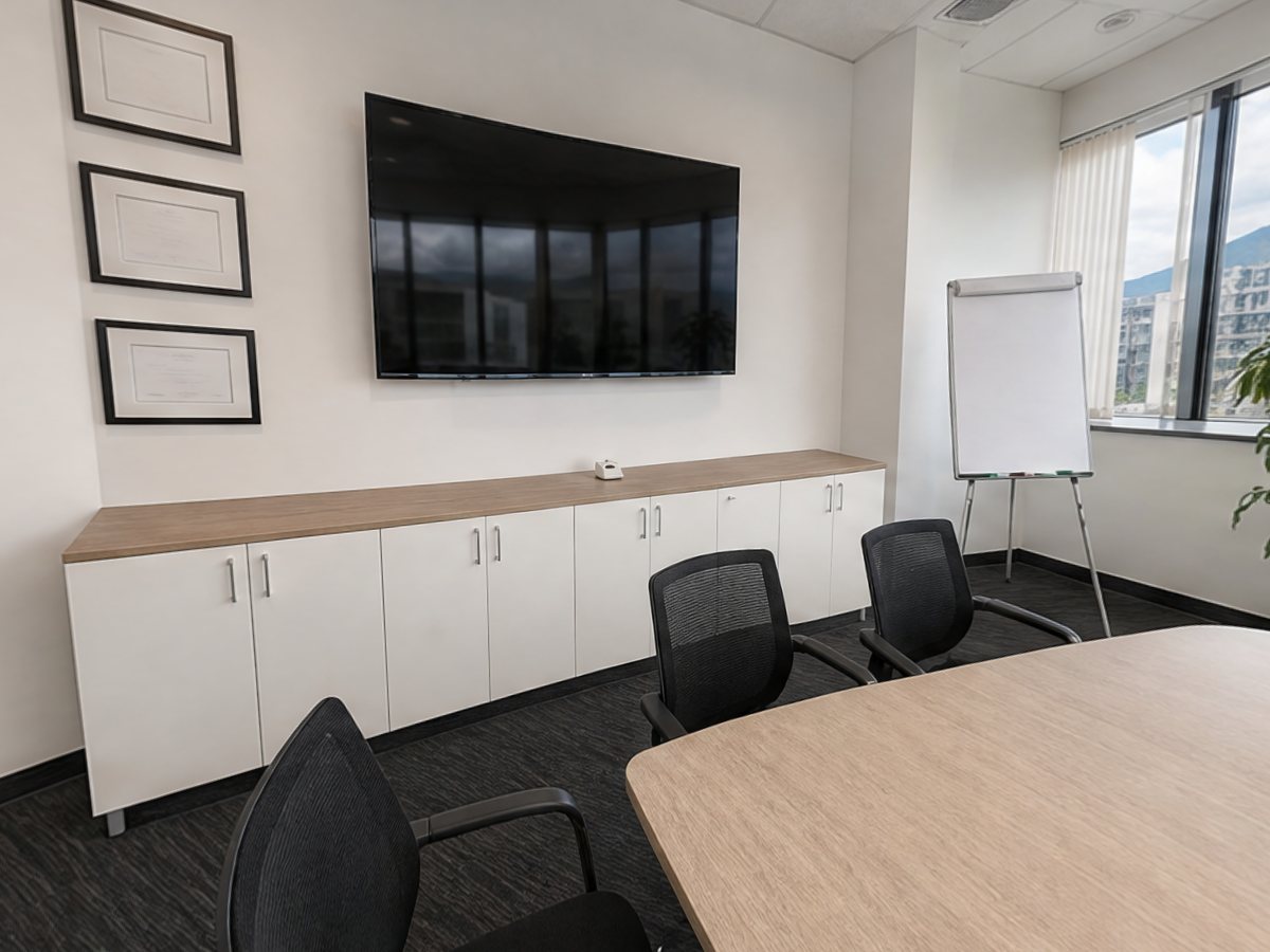 Boardroom: the escape room scene generated from the photo