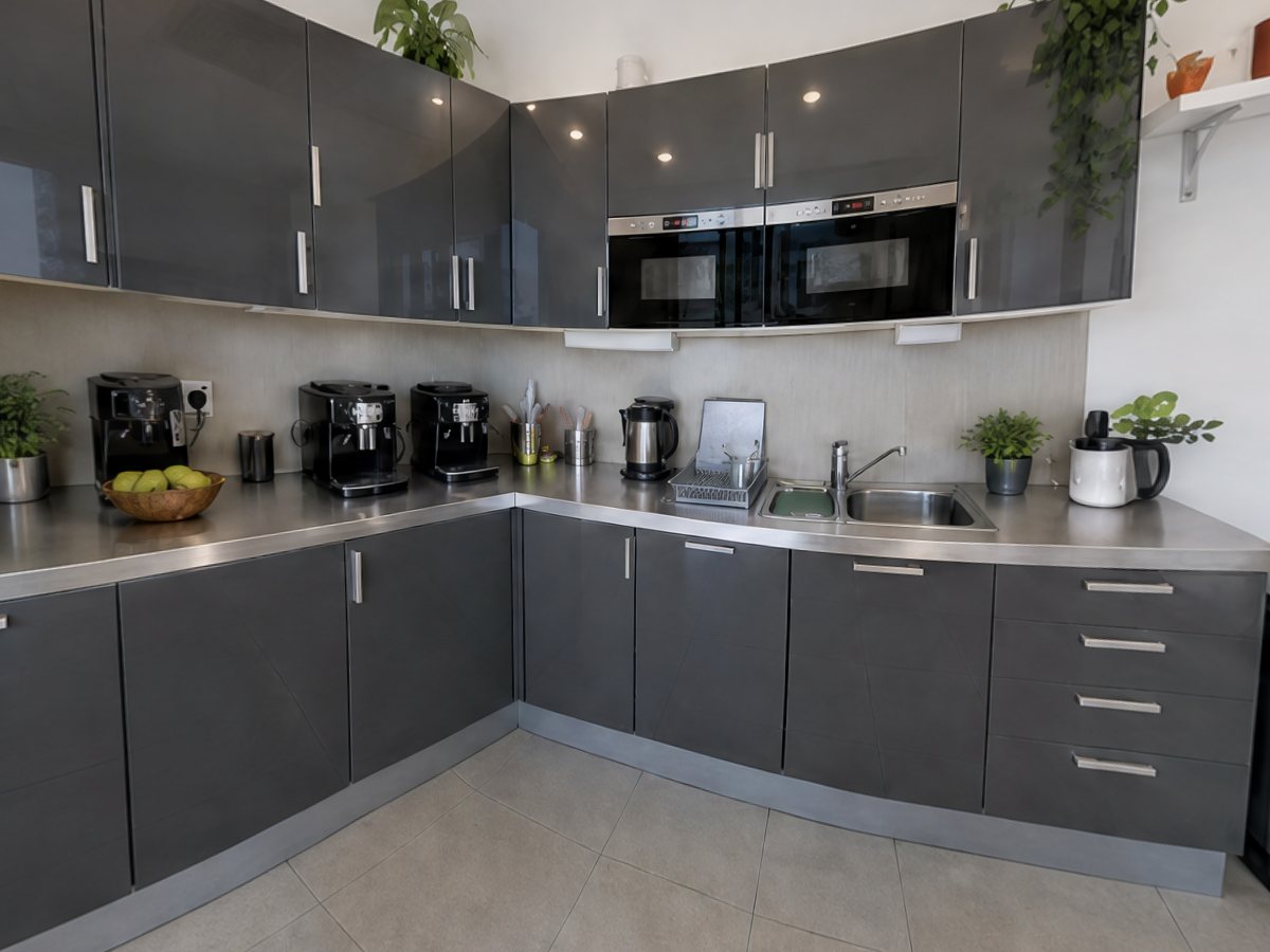 Kitchen: the escape room scene generated from the photo