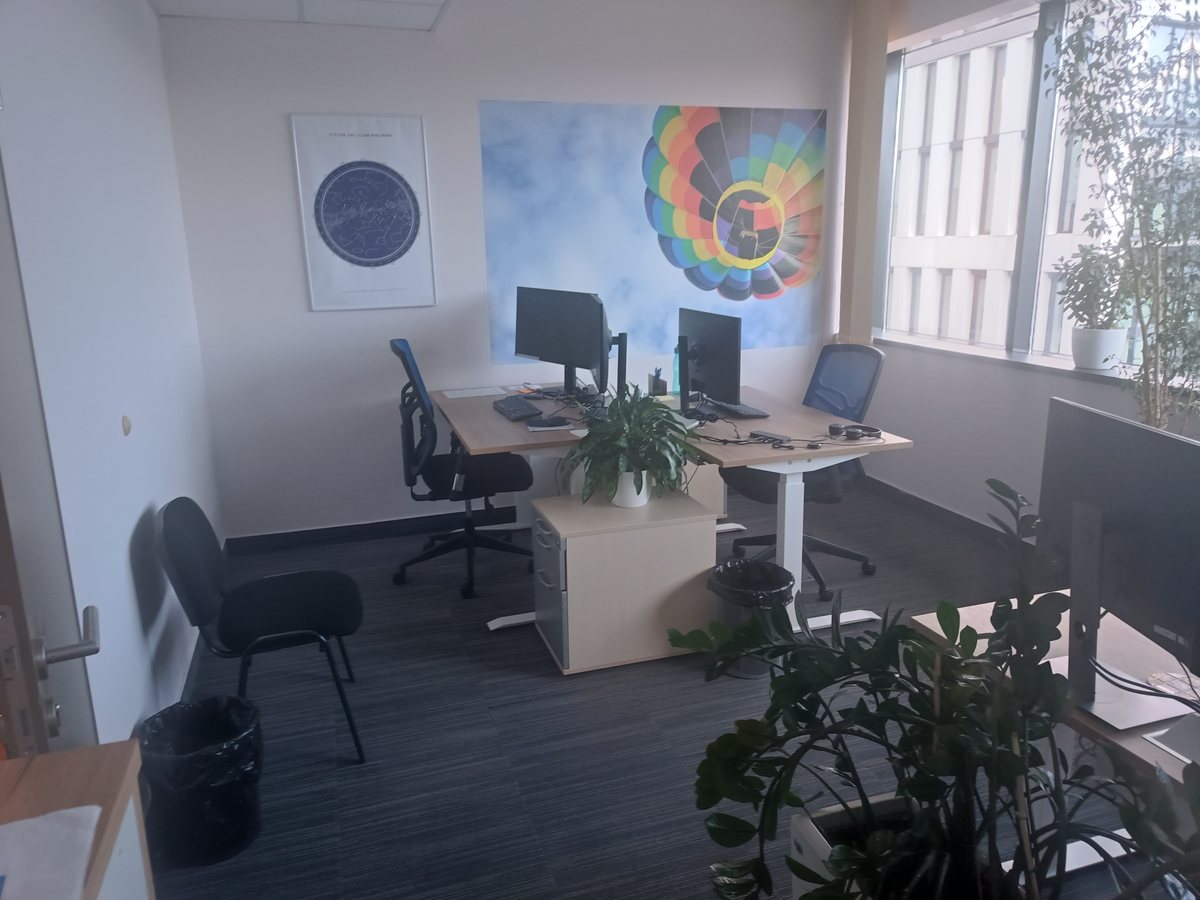 Open office: the phone photo of the real office