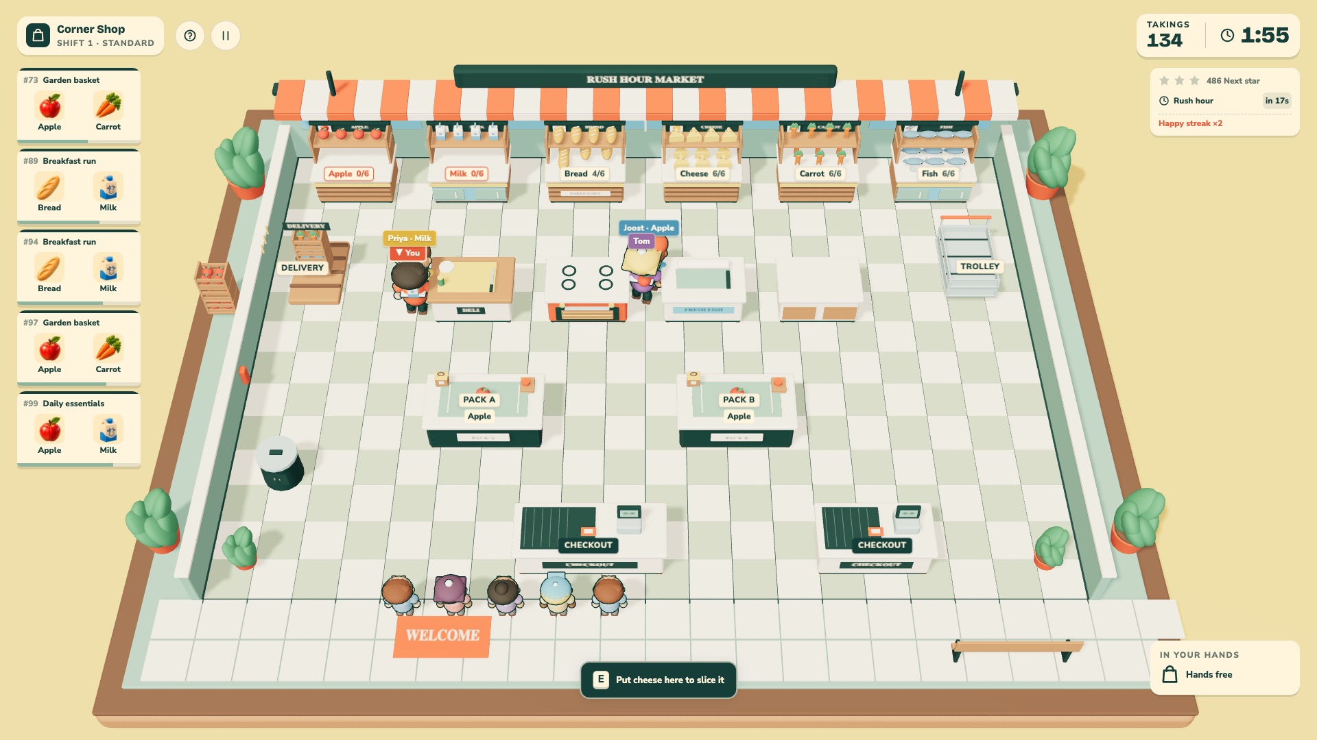Rush Hour Market gameplay